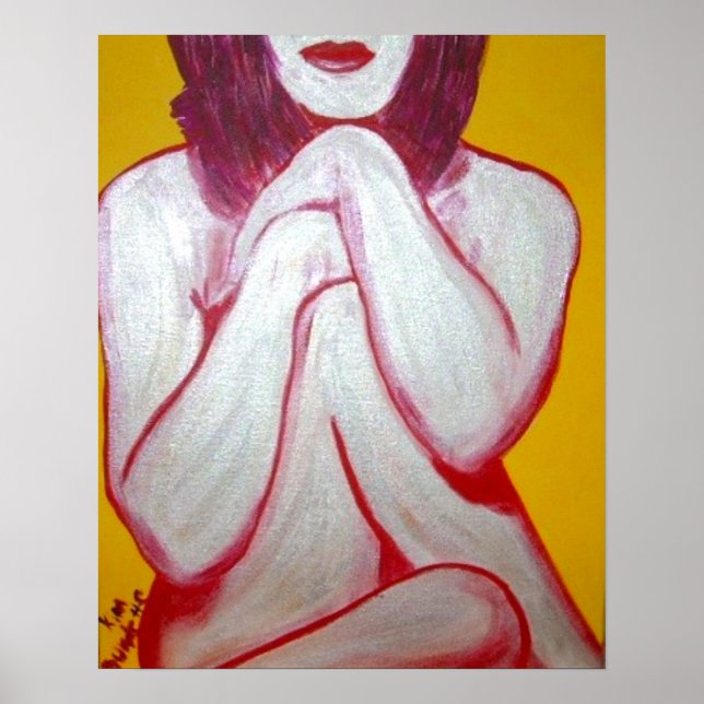 Póster Estrella purpurina, Poster Matte (Frente)