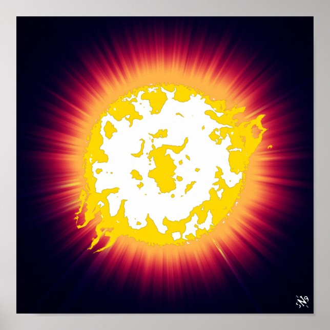 Póster Estrella quemadora (Frente)