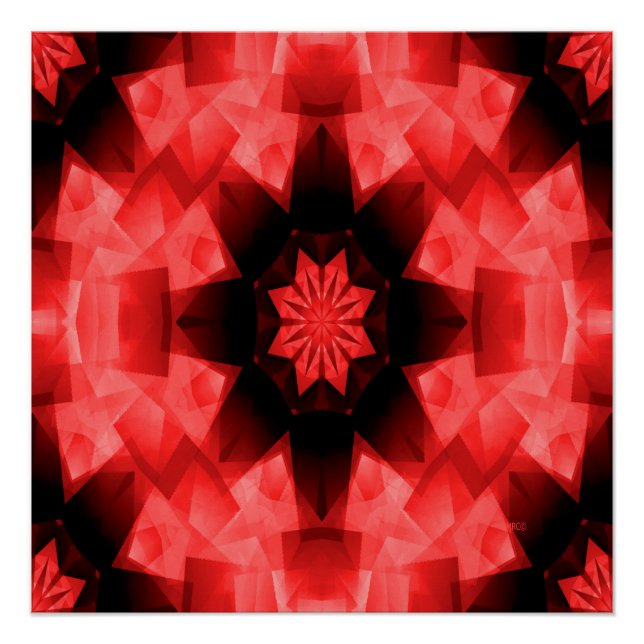 Póster Estrella roja de amapola.. (Anverso)