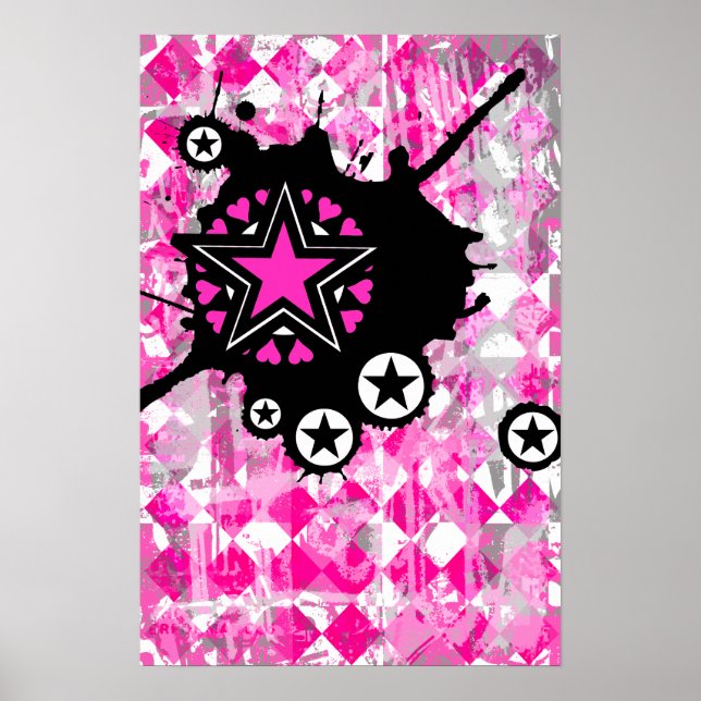 Póster Estrella rosa (Frente)
