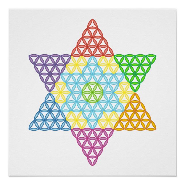 Póster Estrella Sagrada - Estrella De La Vida, 04/3D-CF. (Anverso)