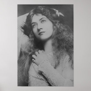 Póster Estrella silenciosa de cine Maude Fealy