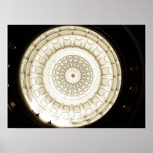 Póster Estrella sobre Texas (Frente)