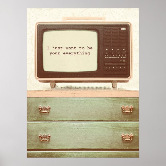 Póster Estrella vintage de TV (Frente)