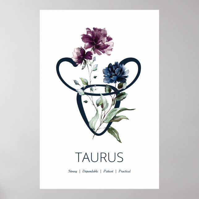 Póster Estrella zodiaca Poster Taurus (Frente)