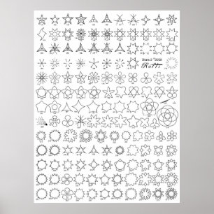 Póster Estrellas 2 Tattoo Flash