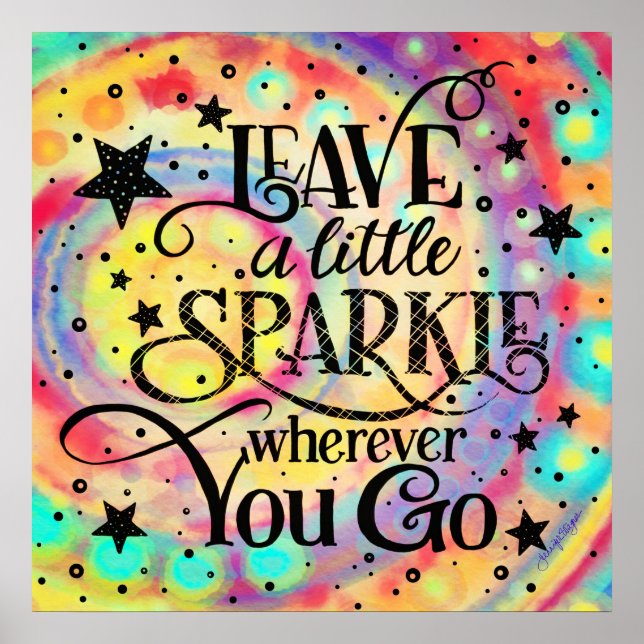 Póster Estrellas alegres dejan una chispa (Frente)