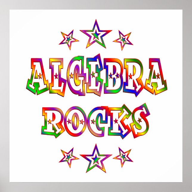 Póster Estrellas de álgebra (Frente)