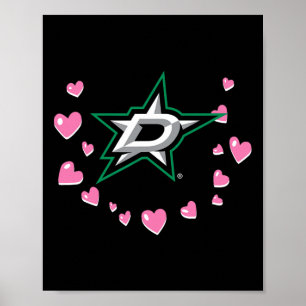 Póster Estrellas de Dallas Amor de San Valentín Nhl Licen