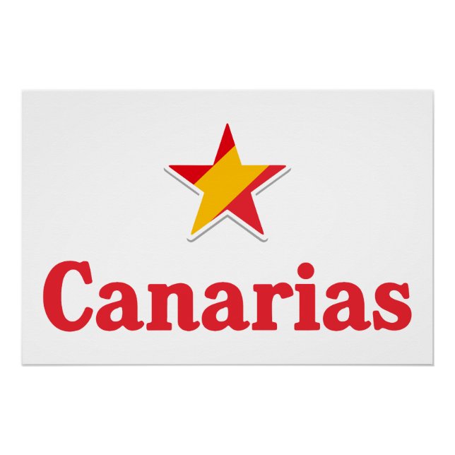 Póster Estrellas de España – Canarias (Anverso)