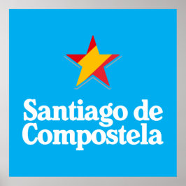 Póster Estrellas de España – Santiago de Compostela