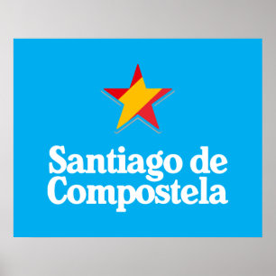 Póster Estrellas de España – Santiago de Compostela