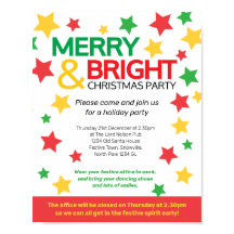 Estrellas de fiesta de oficina de Navidades merry