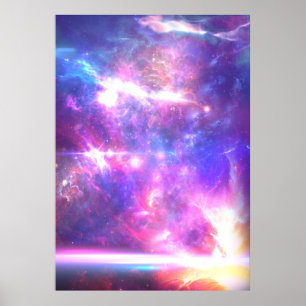 Póster Estrellas de la nebulosa de la galaxia