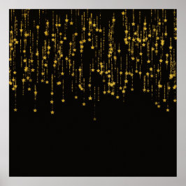 Póster Estrellas doradas