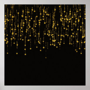 Póster Estrellas doradas