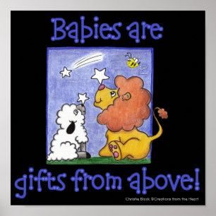 Póster Estrellas el caer de la captura del león y del