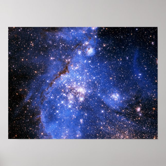 Póster Estrellas Embriónicas azules caídas (Frente)