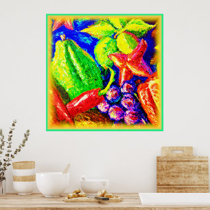 Póster Estrellas Frutales Y De Belleza. ¡Hazte con una en