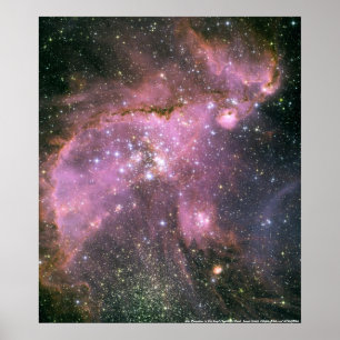 Póster Estrellas jóvenes en la pequeña nube magallánica