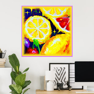 Póster Estrellas jugosas y cielos frutales. ¡Hazte con un