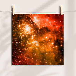 Póster Estrellas Naranjas