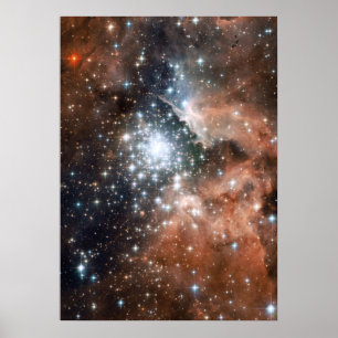 Póster Estrellas nebulosas galaxia hipster geek espacio n