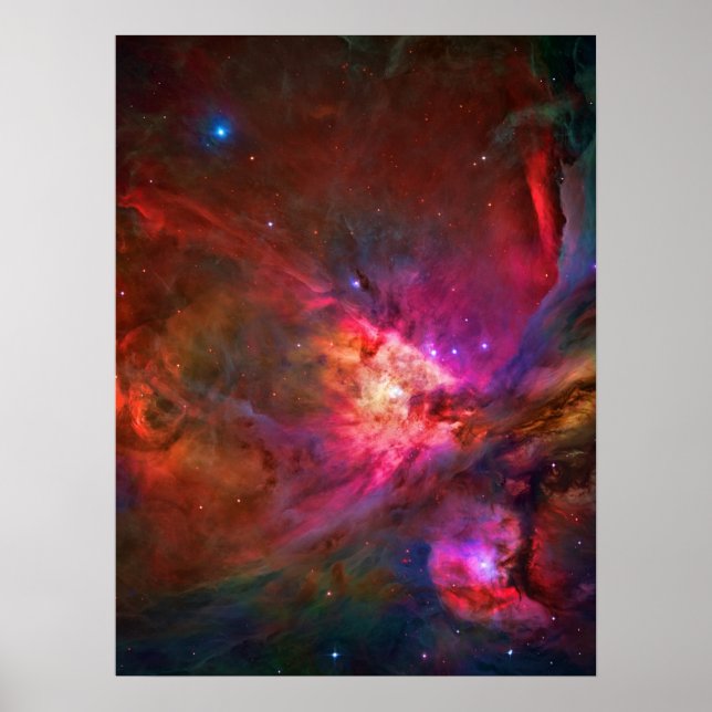Póster Estrellas Orion Nebula y Trapezium (Frente)