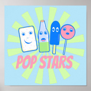 Póster Estrellas pop
