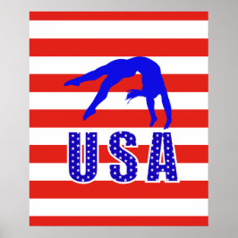 Póster Estrellas Rojas Blancas Rojas Modernas Estrellas d