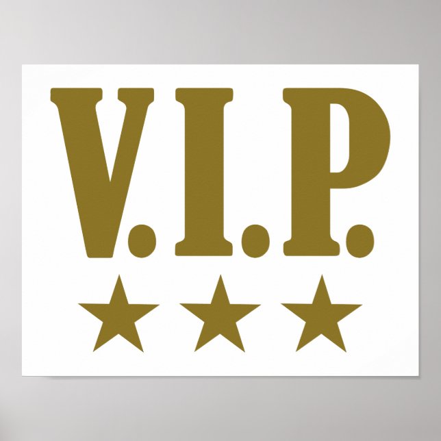 Póster estrellas VIP (Frente)