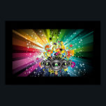Póster Estrellas y corrientes, música pop Art<br><div class="desc">Estrellas y corrientes,  música pop Art</div>