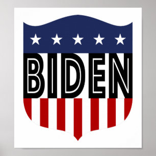 Póster Estrellas y rayas BIDEN