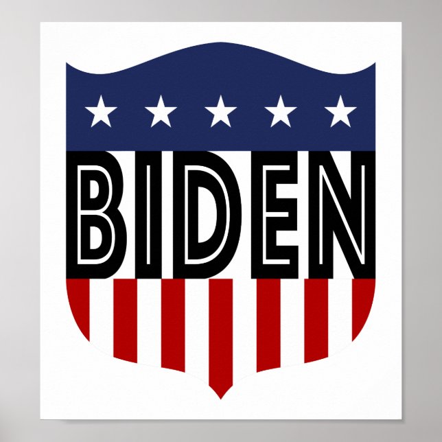 Póster Estrellas y rayas BIDEN (Frente)