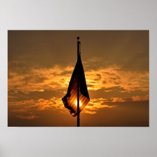 Póster Estrellas y rayas en la Hora de Oro