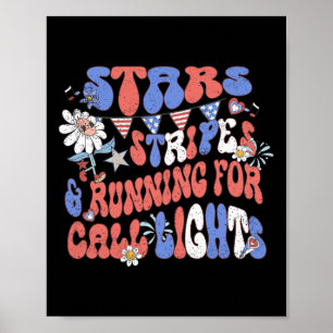 Póster Estrellas Y Tiras Corriendo Para Llamar Luces 4 De