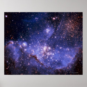 Póster Estrellas y Vía Láctea