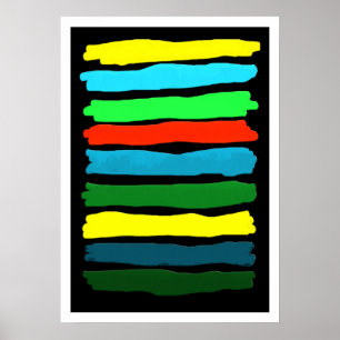 Póster Estroques de pincel #5 (V.2)