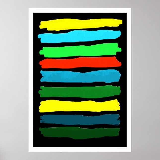 Póster Estroques de pincel #5 (V.2) (Frente)