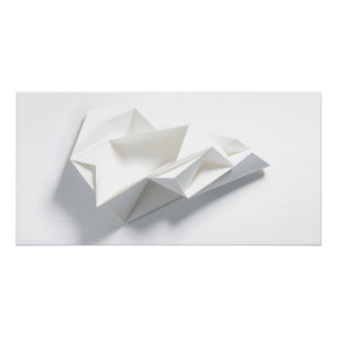 Póster Estructura de papel minimalista