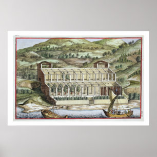 Póster Estructura de un invernadero, de 'Hesperides' por