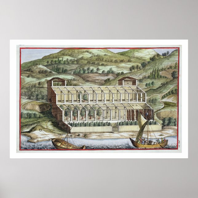 Póster Estructura de un invernadero, de 'Hesperides' por  (Frente)