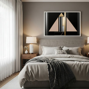 Póster Estructura geométrica Art Déco