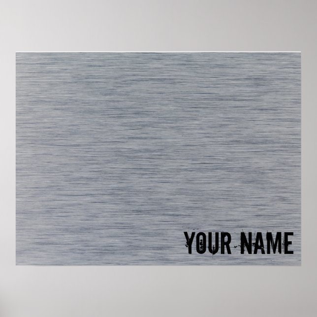 Póster Estructura Metalizado cepillada de aluminio (Frente)