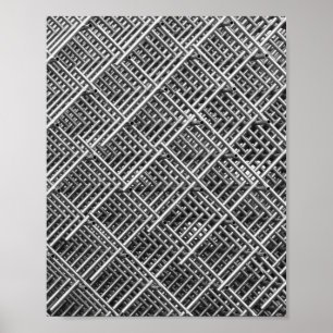 Póster Estructura Metalizado compleja