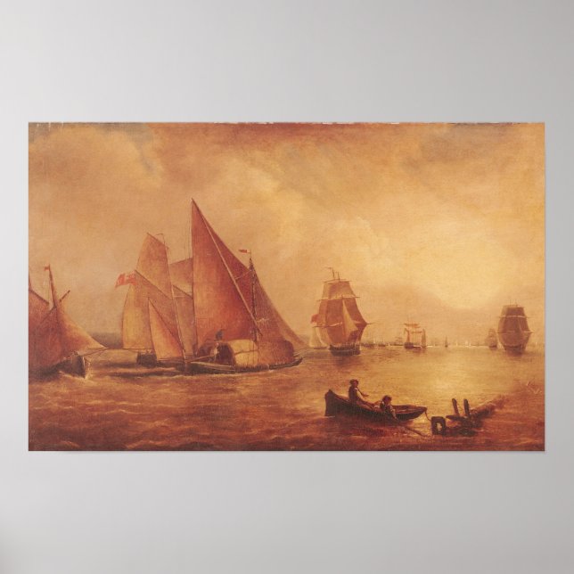 Póster Estuario del Támesis y la Medalla (Frente)