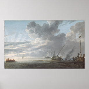 Póster Estuario - Poster Bella Artes Simon de Vlieger