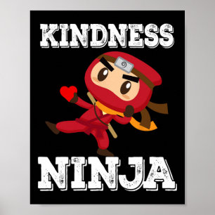 Póster Estudiante de Escuela Ninja de Kindness Anti-bully