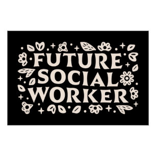 Póster Estudiante de futuros trabajadores sociales