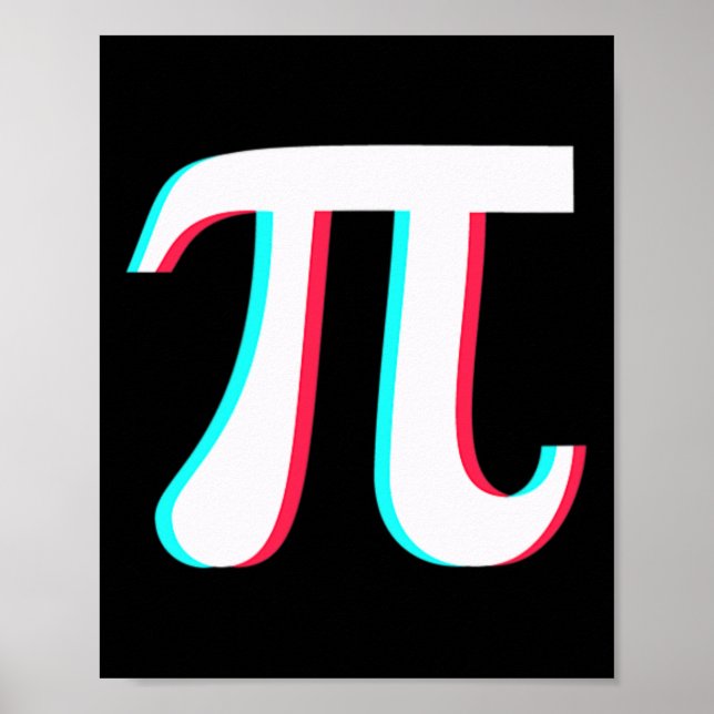 Póster Estudiante De Matemáticas Gráficas Gráficas De Pi  (Frente)